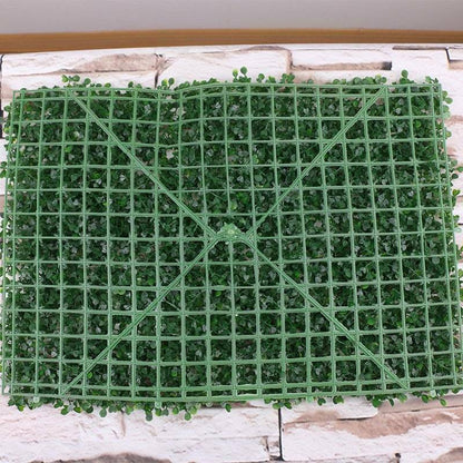 10x Artificial Plant Walls Grass Foliage Hedge Mat Greenery Panels Fence - Bright Tech Home