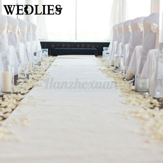 1.2M x 10M White Carpet Aisle Runner Wedding Party Event Decoration Mats Rugs - Bright Tech Home