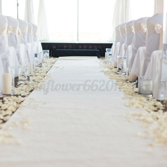 1.2M x 10M White Carpet Aisle Runner Wedding Party Event Decoration Mats Rugs - Bright Tech Home