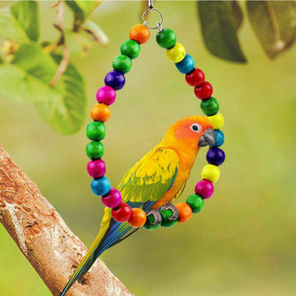 10X Parrot Hanging Swing Bird Toy Harness Cage Ladder Parakeet Cockatiel Hammock - Bright Tech Home