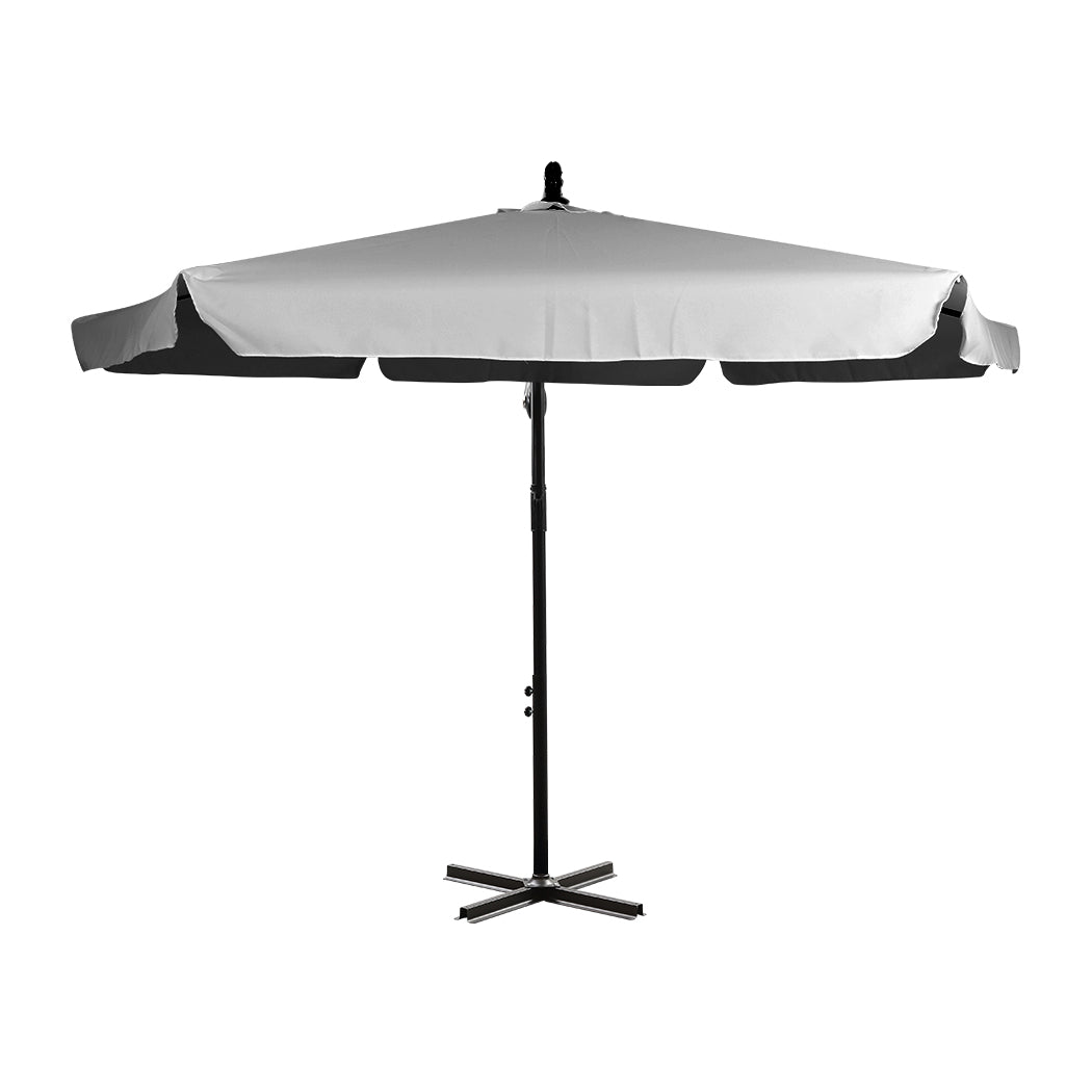 3M Patio Outdoor Umbrella Cantilever Grey - Bright Tech Home