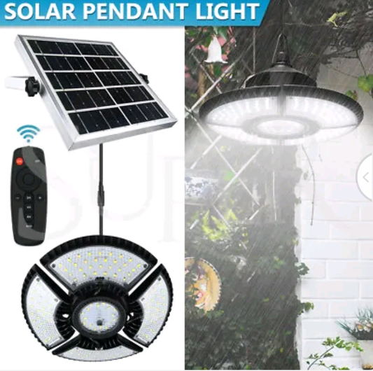 136 LED Solar Light Indoor Outdoor Hanging Pendant Garden Yard Tent Shed Lamp - Bright Tech Home