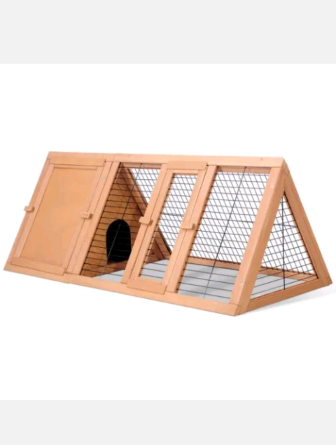 i.Pet Rabbit Hutch Chicken Coop Run Wooden Cage Guinea Pig House Outdoor Large