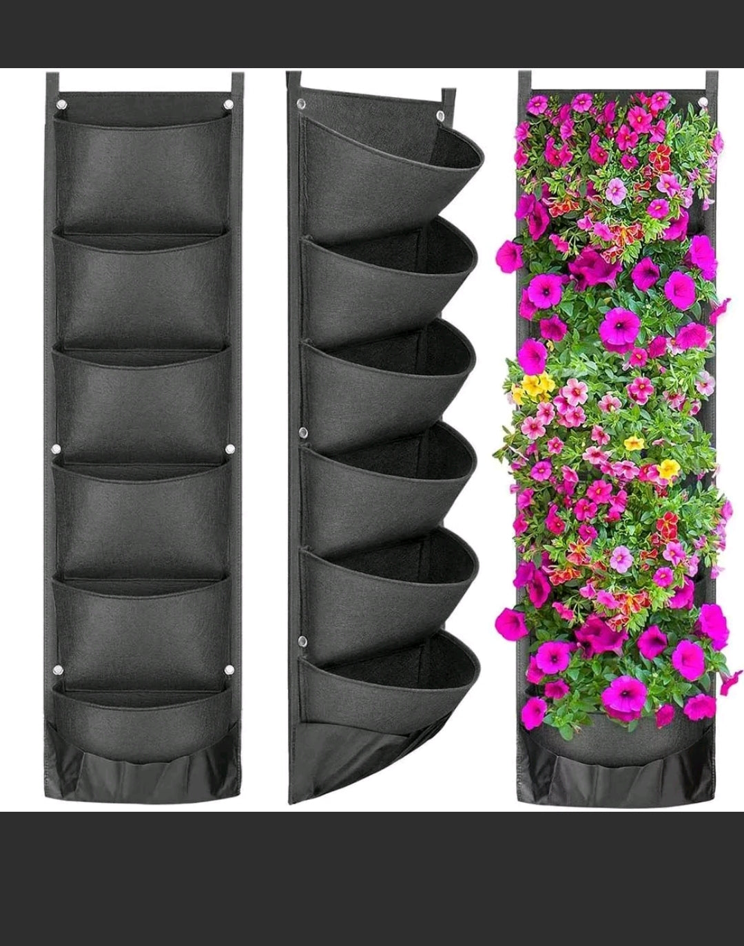 Vertical Hanging Garden Planter Flower Pots  Layout Waterproof  Wall Mount