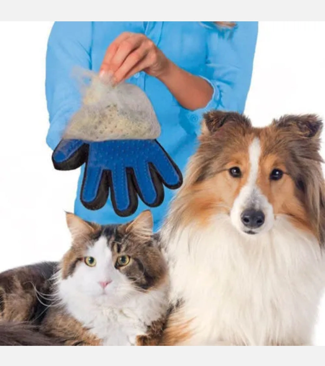 PET DOG CAT GROOMING MAGIC CLEANING GLOVE HAIR AND DIRT REMOVER BRUSH DESHEDDING