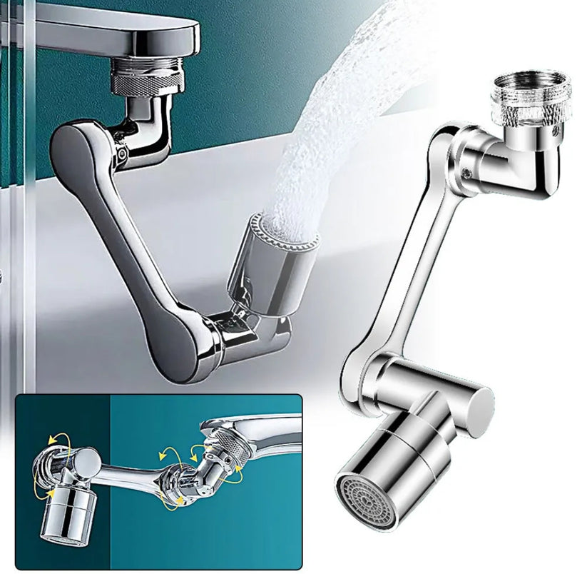 1080° Swivel Extension Faucet Aerator Rotate Robotic Arm Tap Extender Universal