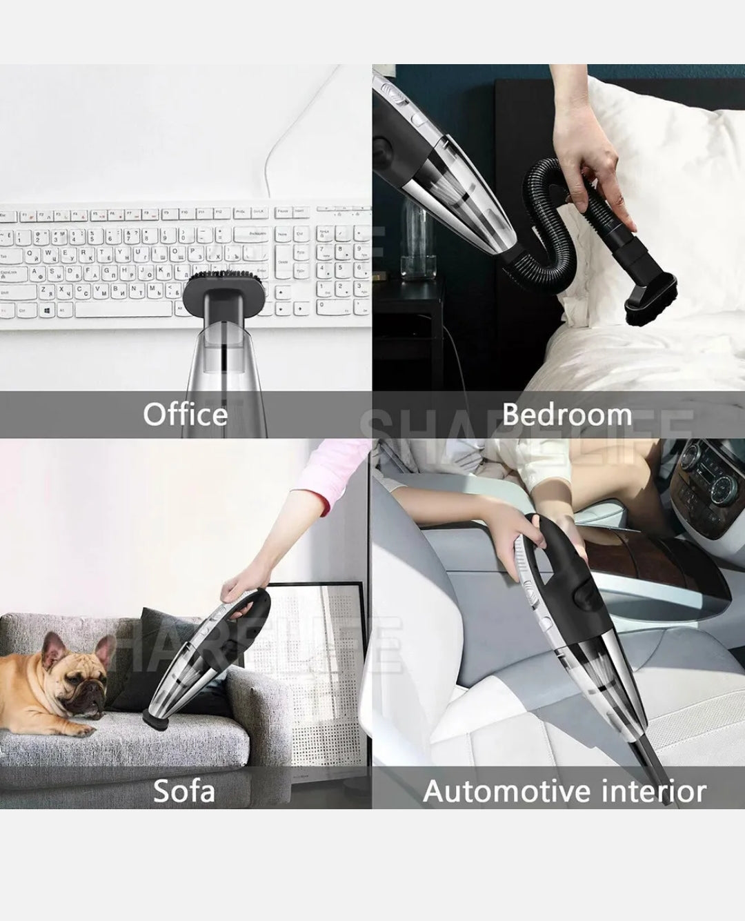 Car Vacuum Cleaner Handheld 12V 120W Cordless Rechargeable Portable Home OZ