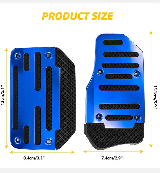 2PCS Non-Slip Automatic Gas Brake Foot Pedal Pad Cover Car Interior Accessories