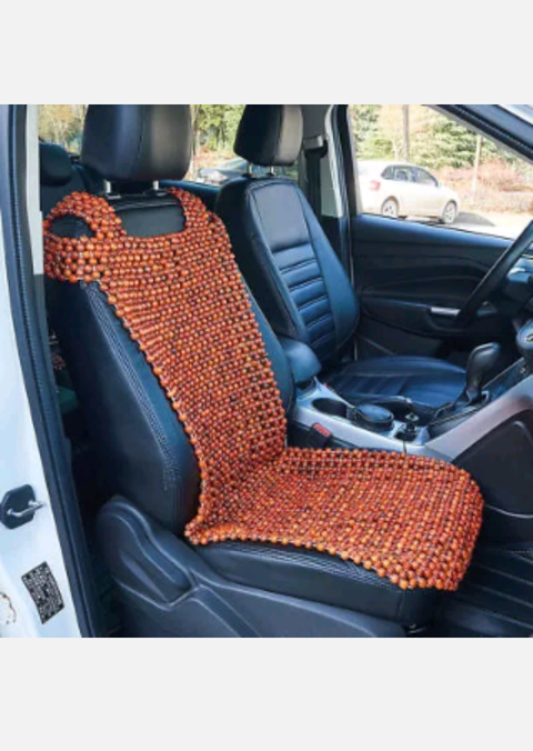 Natural Wooden Beaded Car Auto Taxi Seat Cover Bead Cushion Pad Massage Back x1