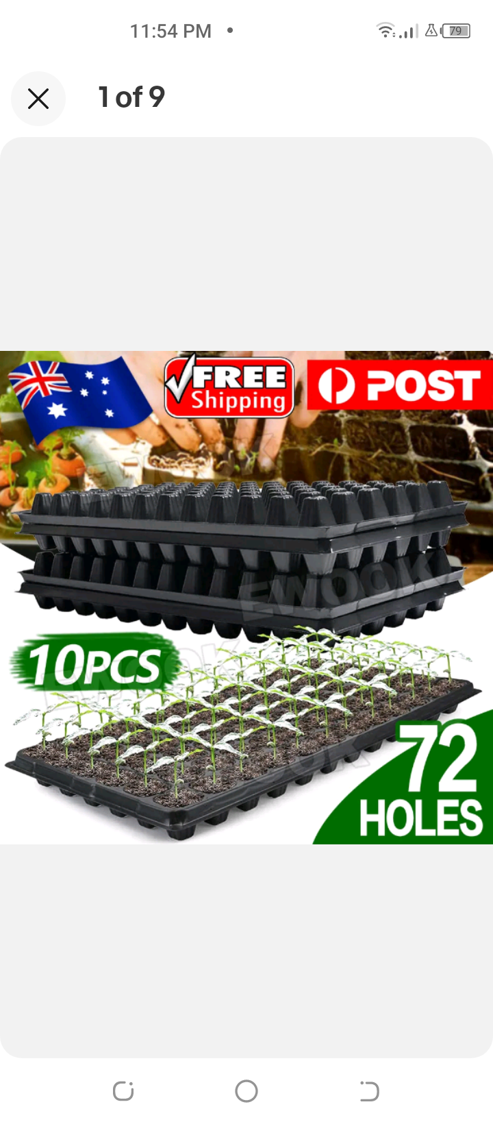 10x 72 Hole Plant Seed Grow Box Insert Propagation Nursery Seedling Starter Tray - Bright Tech Home