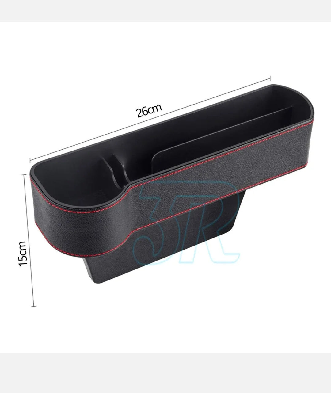 2PCS Car Seat Storage Box&Console Side Pocket Coin Phone Organiser Cup Holder