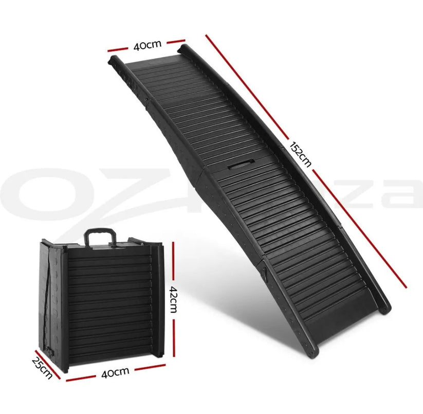 i.Pet Dog Ramp For Car Pet Dog Stairs Steps Ladder Travel Foldable Portable SUV - Bright Tech Home