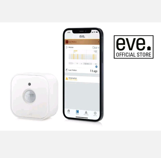 Eve Motion Wireless Motion Sensor with Apple HomeKit Technology White w/ Thread - Bright Tech Home