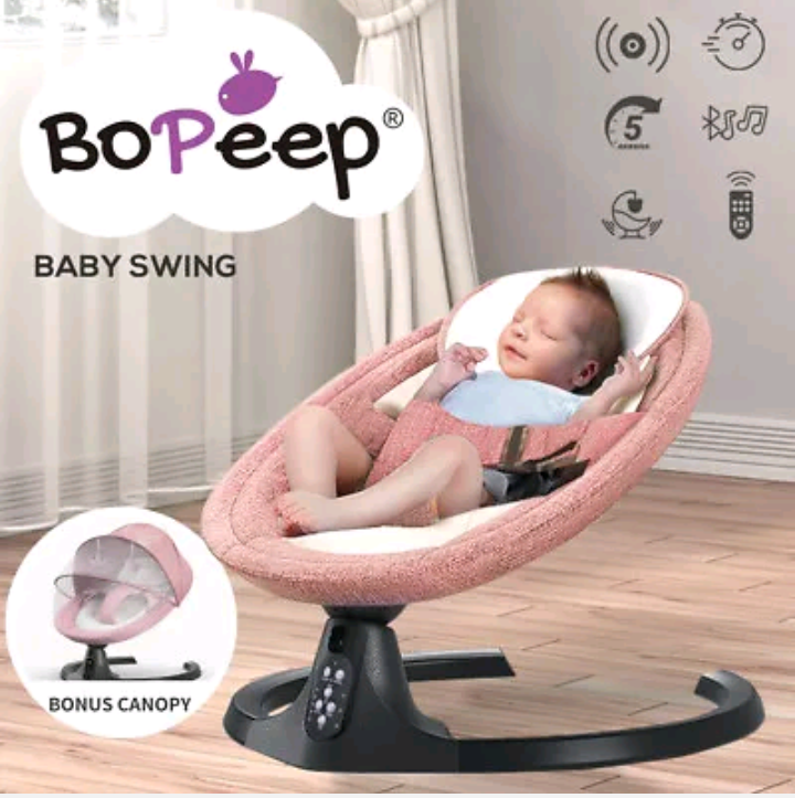 BoPeep Baby Swing Cradle Rocker Bed Electric Bouncer Seat Infant Remote Chair - Bright Tech Home