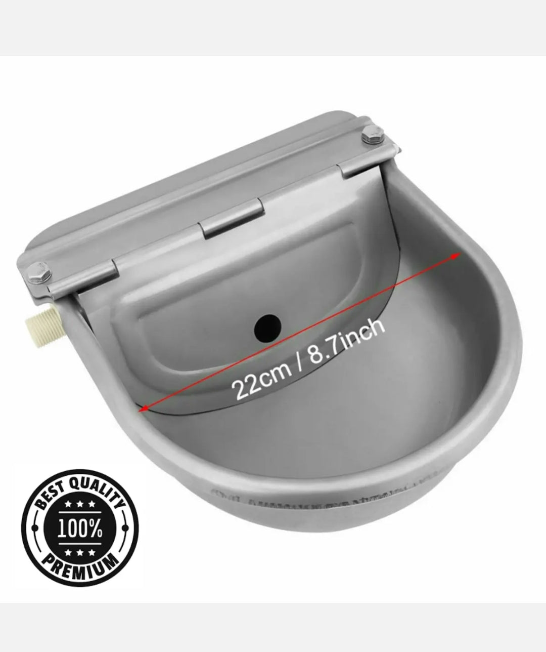 Stainless Pipe Water Trough Bowl Auto Drinking For Dog Horse Chicken Auto Fill