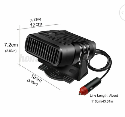 12V Portable Car Heater Fan Vehicle Ceramic Heating Defroster Demister Winter - Bright Tech Home