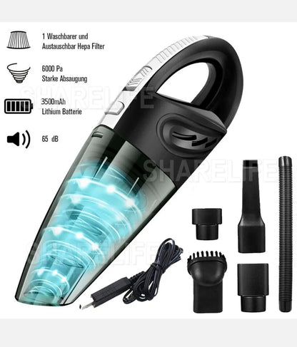 Car Vacuum Cleaner Handheld 12V 120W Cordless Rechargeable Portable Home OZ