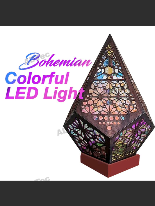 Bohemian Polar Star Decor Lamp Colorful LED Floor Lamp 3D Projection Night Light