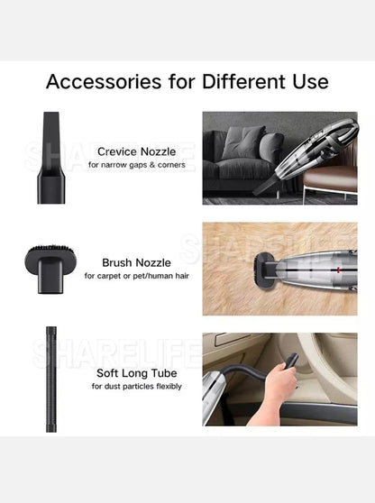 Car Vacuum Cleaner Handheld 12V 120W Cordless Rechargeable Portable Home OZ