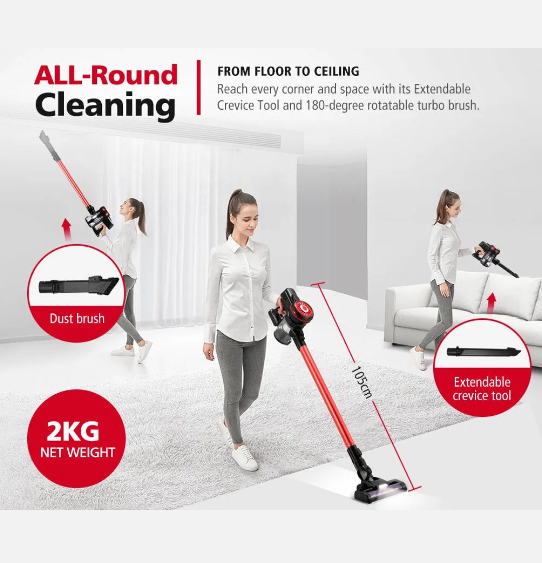 Handheld Vacuum Cleaner Cordless Stick Bagless 2-Speed Recharge