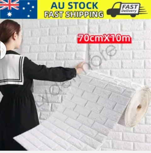 3D Wall Paper Panel Brick Stickers Mural Marble Self Adhesive 10M DIY Wallpaper - Bright Tech Home