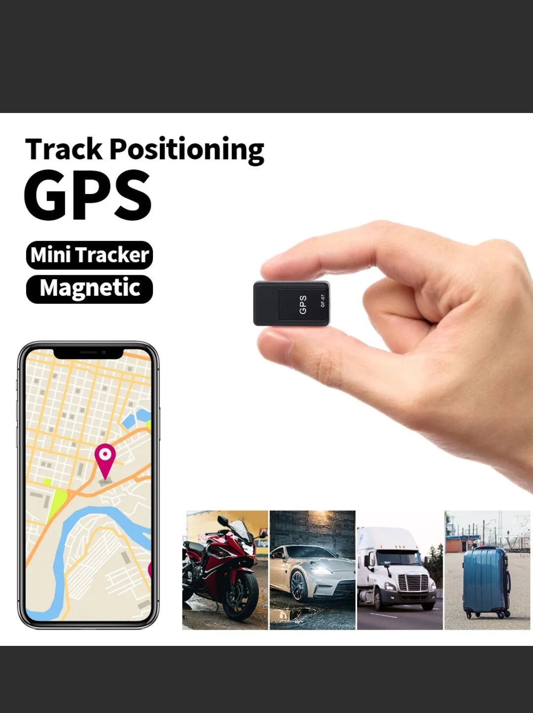 Mini Magnetic Car Vehicle GPS Tracker Locator Real Time Tracking Full Coverage e