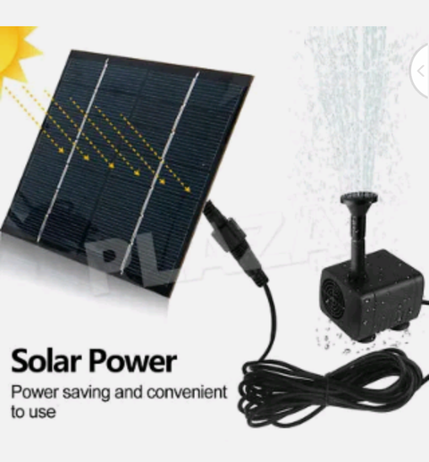 Solar  Power Fountain Submersible Water Pump Garden Pond Pool Feature Kit Panel