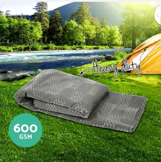 Weisshorn 5M X 2.5M Annex Matting 600 GSM Floor Mats Mesh Caravan Parks Camping