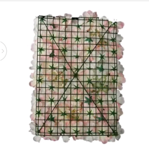 1-6x Artificial Flower Panel Hydrangea Wall Bouquet Floral Wall Panels Wedding A, - Bright Tech Home