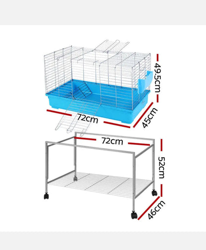 Rabbit Cage Hutch Indoor Outdoor Pet Bunny Hamster Guinea Pig Enclosure Carrier