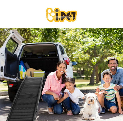 i.Pet Dog Ramp For Car Pet Dog Stairs Steps Ladder Travel Foldable Portable SUV - Bright Tech Home