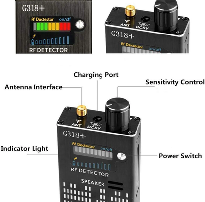 Anti-Spy Bug RF Camera Signal Detector for GSM Listening Device GPS