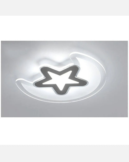 Modern Indoor Acrylic LED Ceiling Light Moon Star Ceiling Lamp Kids Room Bedroom