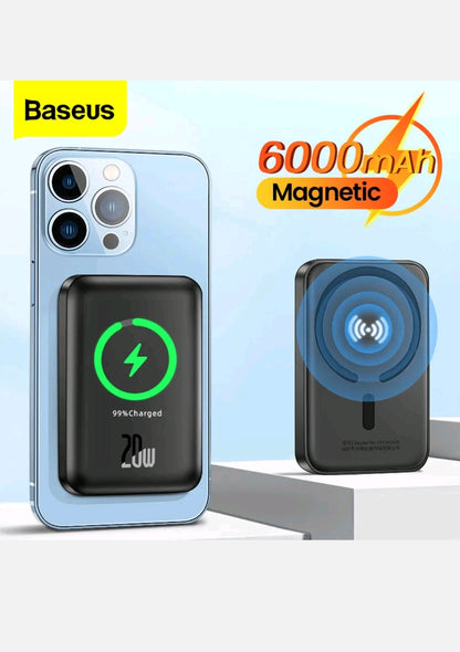 Baseus Power Bank Magnetic Wireless Charger Powerbank For iPhone 12 13 Pro Max