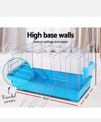 Rabbit Cage Hutch Indoor Outdoor Pet Bunny Hamster Guinea Pig Enclosure Carrier