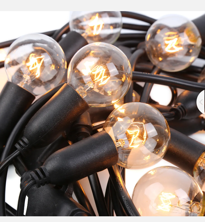 24PCS Festoon Bulb String Lights Kit Wedding Party Outdoor Fairy Vintage 20M - Bright Tech Home