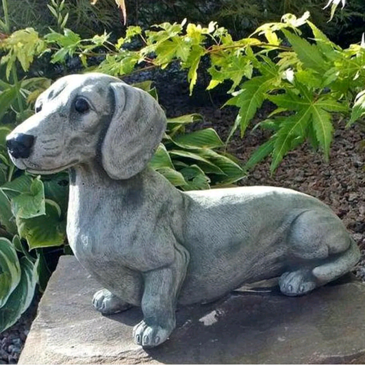 Dachshund Statue Garden Decor Resin Crafts Dog Lover Gift Sculpture Home Decor