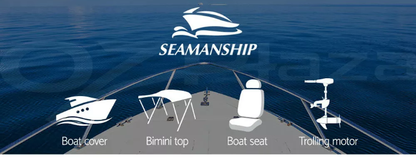 Seamanship 2X Folding Boat Seats Seat Marine Seating Set Swivels All Weather