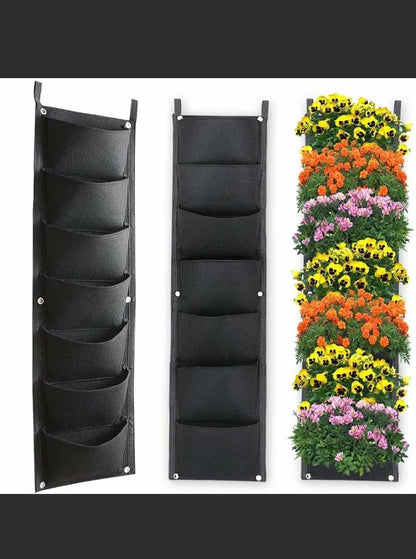 Vertical Hanging Garden Planter Flower Pots  Layout Waterproof  Wall Mount