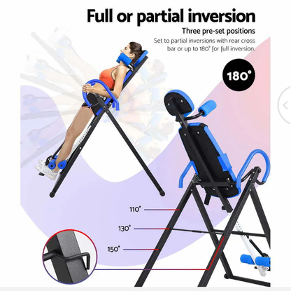 Everfit Inversion Table Gravity Exercise Bench Inverter Machine Home Gym Fitness