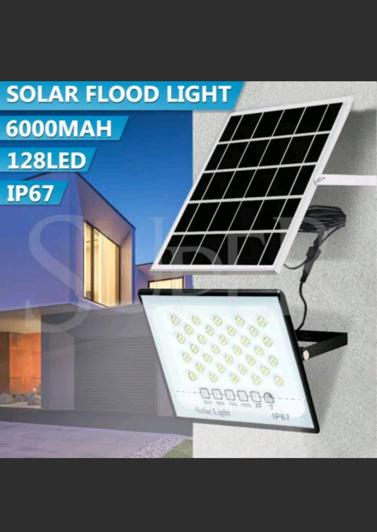 LED Solar Flood Street Light Remote Outdoor Garden Security Wall Lamp Waterproof