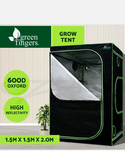 Greenfingers Grow Tent Kits 150x 150 x 200cm Hydroponics Indoor Grow System