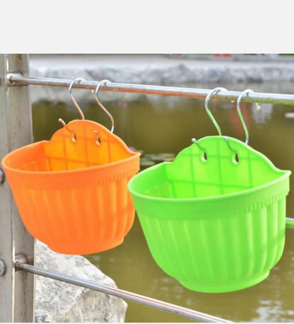 5PCS Wall Planter Hanging Flower Pot Garden Basket Home Outdoor Wall Decor AU