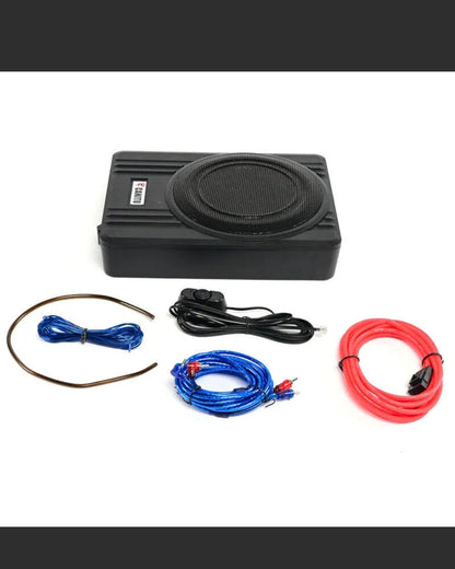 10'' Car Subwoofer Under-Seat Amplifier Speakers Audio Sub Woofer Slim Box 600W