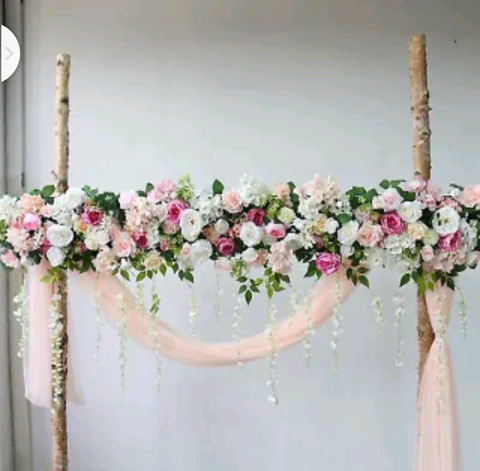 1M Artificial Flower Runner Arrangement Panel Wall Rose DIY Wedding Party Decor - Bright Tech Home