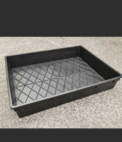 Garden Black Plastic Rectangle Plant Seed Seedling Propagation Large Hydro Tray