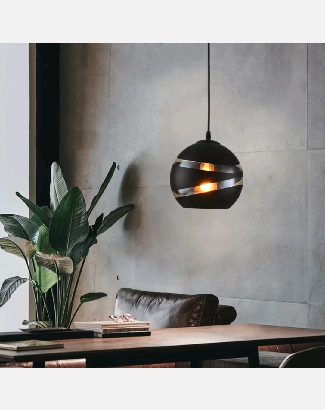 Pendant Light Black Kitchen Chandelier Light Glass Bar Ceiling Light Coffee Shop