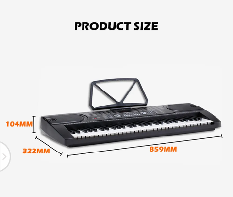 Alpha 61 Keys Digital Piano Keyboard Electronic Electric Keyboards+Stand+AU Plug