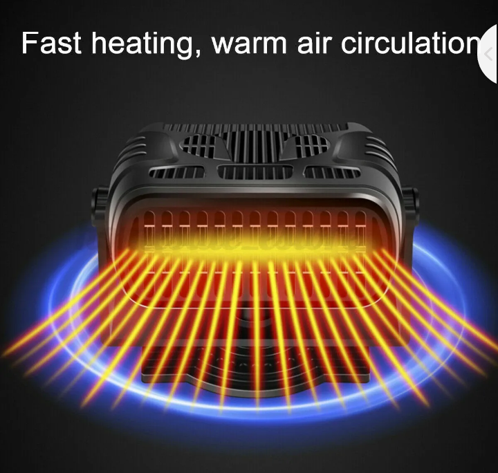 12V Portable Car Heater Fan Vehicle Ceramic Heating Defroster Demister Winter - Bright Tech Home