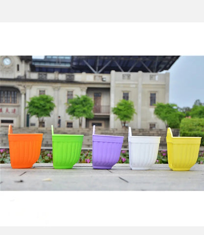 5PCS Wall Planter Hanging Flower Pot Garden Basket Home Outdoor Wall Decor AU